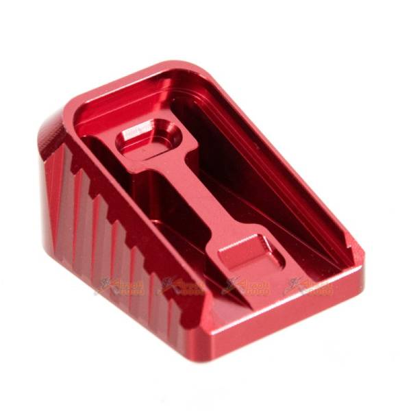 MITA Aluminum Magazine Base for Marui/ WE/ AW/ Army G Series GBB (Red, Middle Type) - Image 3