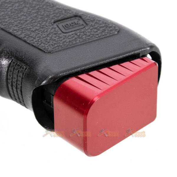 MITA Aluminum Magazine Base for Marui/ WE/ AW/ Army G Series GBB (Red, Middle Type) - Image 2