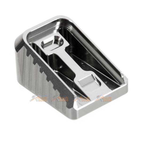 MITA Aluminum Magazine Base for Marui/ WE/ AW/ Army G Series GBB (Silver, Middle Type) - Image 3