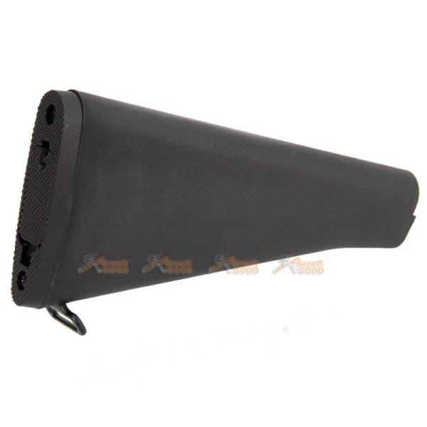 E&C Plastic Fixed Butt Stock For M16 AEG (Black) - Image 2