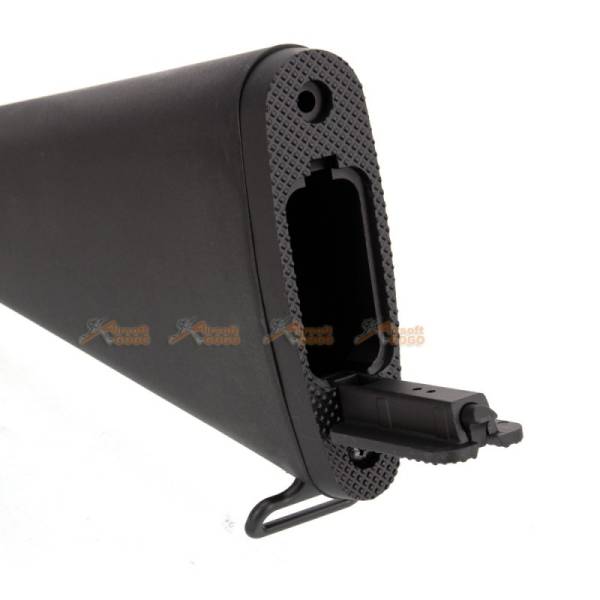 E&C Plastic Fixed Butt Stock For M16 AEG (Black) - Image 3