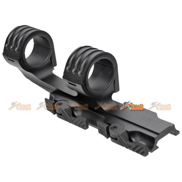 30mm Dual QD Scope Mount for Airsoft 20mm RAS RIS Rail (Black) - Image 4