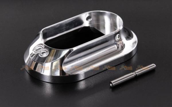 Airsoft Masterpiece Infinity Magwell for Marui Hi-Capa Aluminium Grip (Silver)
