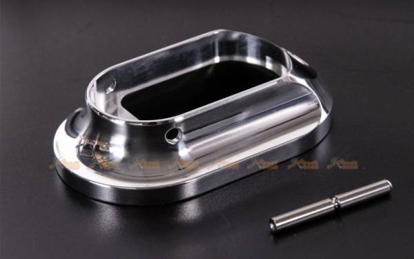 Airsoft Masterpiece Infinity Magwell for Marui Hi-Capa Aluminium Grip (Silver) - Image 2