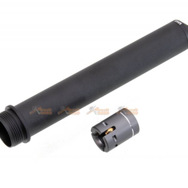G&P Roller Bolt WP211A with Buffer Tube for Marui M4A1 MWS GBBR (Black / Silver)