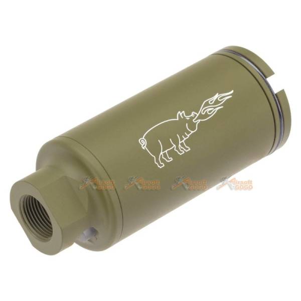 EMG Noveske KX3 Adjustable Sound Amplifier Flashhider (Color: Bazooka Green / 14mm Negative) - Image 2