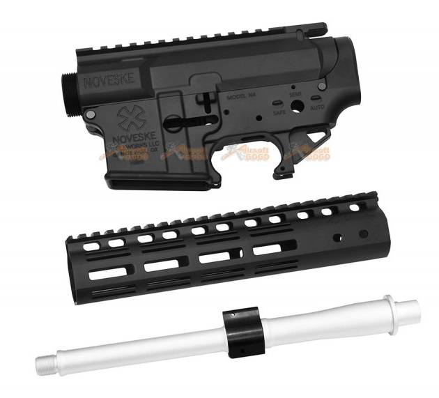 EMG Noveske Licensed NSR 9'' Rail M-LOK Gen3 N4 Receiver Kit for Marui TM M4 MWS GBB (Black)
