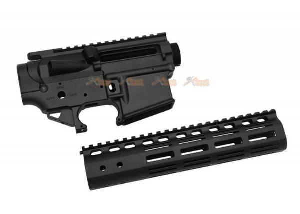 EMG Noveske Licensed NSR 9'' Rail M-LOK Gen3 N4 Receiver Kit for Marui TM M4 MWS GBB (Black) - Image 2