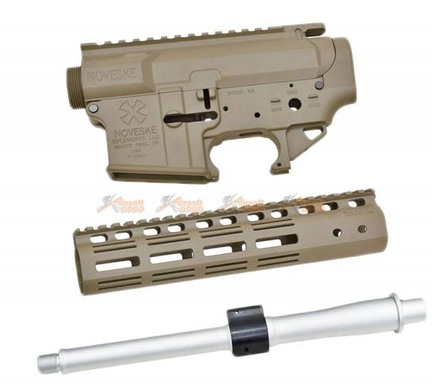EMG Noveske Licensed NSR 9'' Rail M-LOK Gen3 N4 Receiver Kit for Marui TM M4 MWS GBB (CERAKOTE DE)