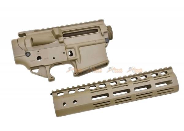 EMG Noveske Licensed NSR 9'' Rail M-LOK Gen3 N4 Receiver Kit for Marui TM M4 MWS GBB (CERAKOTE DE) - Image 5