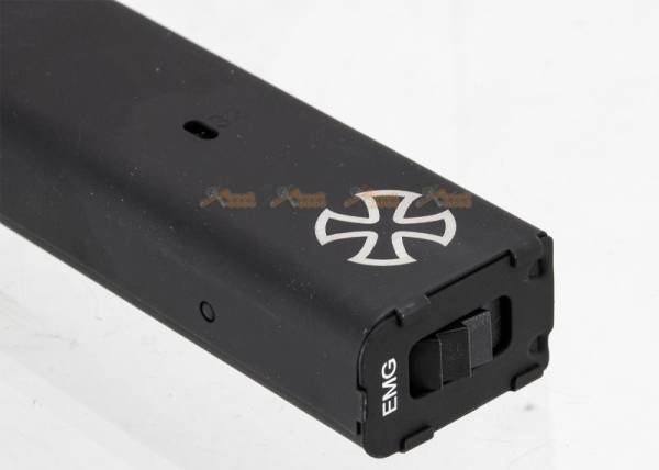 EMG Spare Magazine for Noveske Space Invader Airsoft AEGs (Model: 210rd Hi-Cap / Noveske Logo) -Black - Image 3