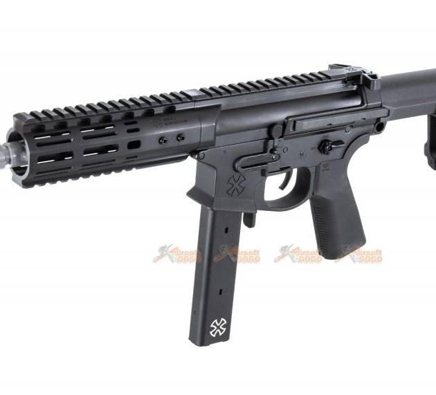 EMG NOVESKE SPACE INVADER AIRSOFT (9MM PCC) AEG RIFLE - BLACK (BY APS)