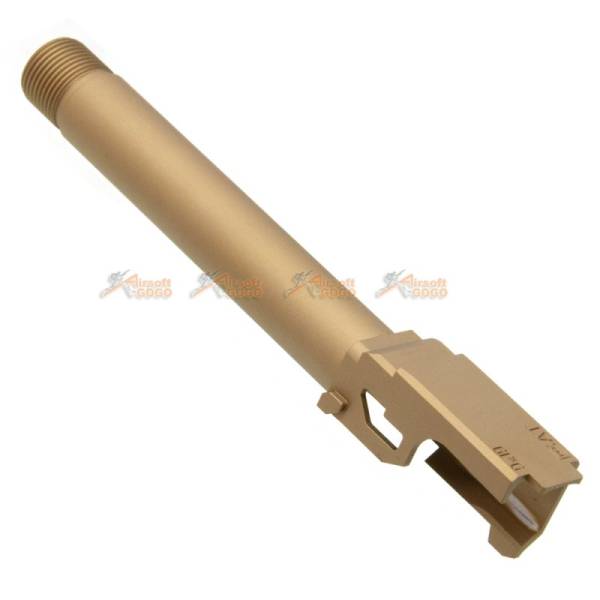 Pro-Arms 14mm CCW Threaded Aluminum Outer Barrel for Marui G17 Gen.4 GBB (Tan) - Image 2