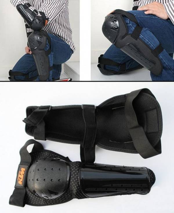 Knee & Elbow Protective Pads for Airsoft (Black) - Image 2