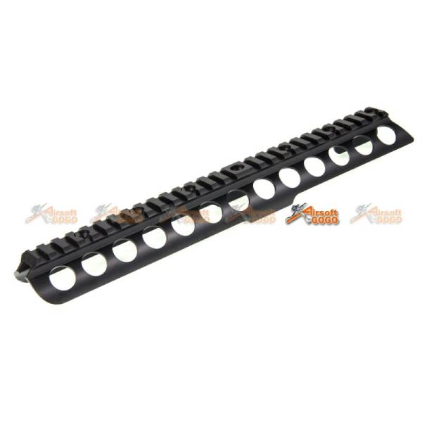 12 Inch Top Rail Mount for PPS M870 Series Airsoft AEG (Black) - Image 2