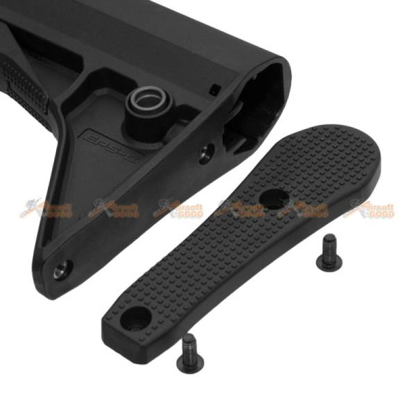 PTS EPSC Enhanced Polymer Stock Compact for Marui M4 MWS / GHK M4 GBBR Rifle - (Black) - Image 3