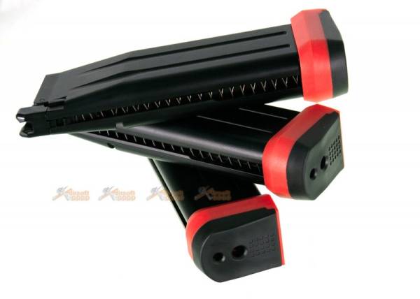 Armorer Works , PTS 30rds Magazine with PTS Shockplate for WE, Marui, AW, EMG Hi-Capa 5.1 Airsoft GBB (3pcs, Black) - Image 2