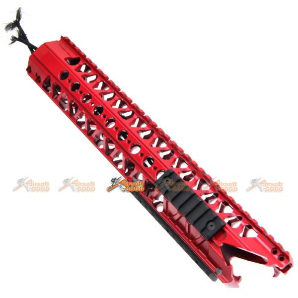 ADW 13.2 inch CNC Alum Rail Kit Set w/ Rail (Red) - Image 6