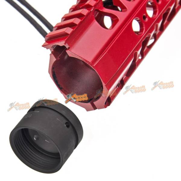 ADW 16 inch CNC Alum Rail Kit Set w/ Rail (Red) - Image 4
