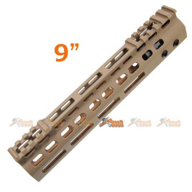 9" Aluminium Key Mod Rail Handguard for M4 M16 Airsoft AEG (DE)