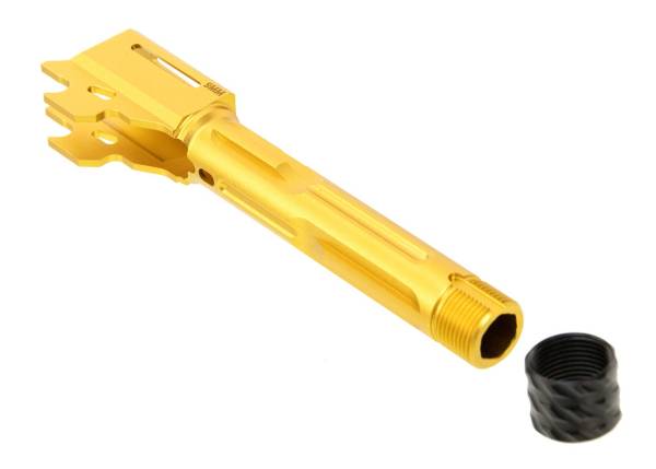 RGW SIG Sauer M18 GBB KI Threaded Barrel - Tin Gold (14mm CCW, Aluminum) - Image 4