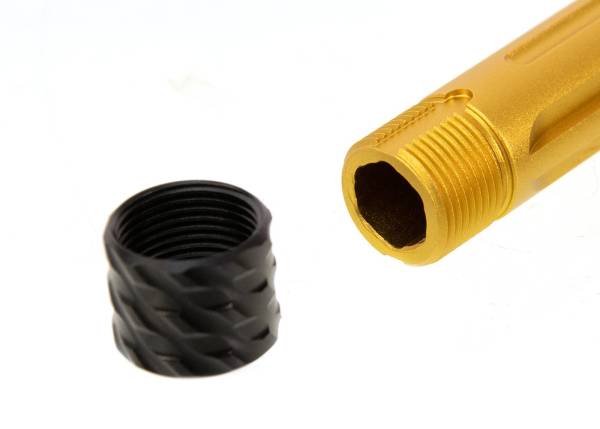 RGW SIG Sauer M18 GBB KI Threaded Barrel - Tin Gold (14mm CCW, Aluminum) - Image 5