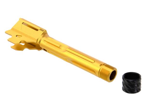 RGW SIG Sauer M18 GBB KI Threaded Barrel - Tin Gold (14mm CCW, Aluminum) - Image 6