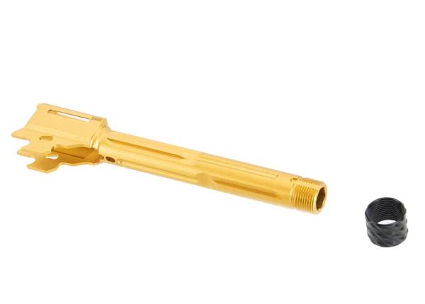 RGW SIG Sauer M17 GBB KI Threaded Barrel - Tin Gold (14mm CCW, Aluminum) - Image 6