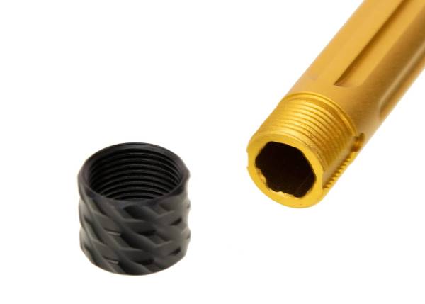 RGW SIG Sauer M17 GBB KI Threaded Barrel - Tin Gold (14mm CCW, Aluminum) - Image 4