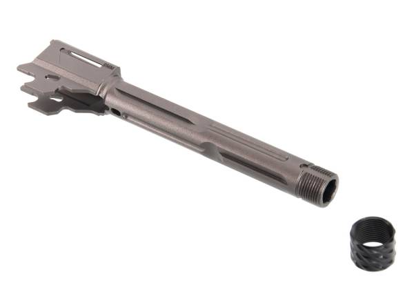 RGW SIG Sauer M17 GBB KI Threaded Barrel - Grey (14mm CCW, Aluminum) - Image 3