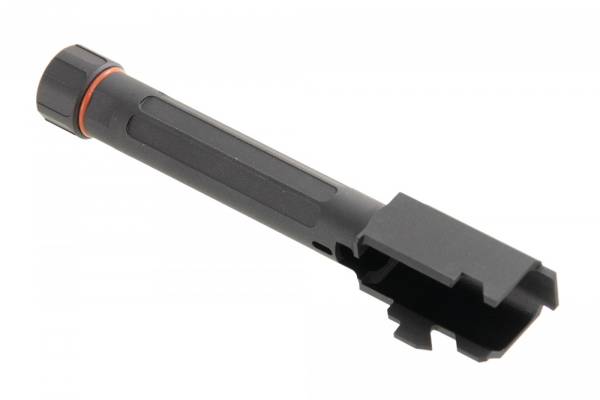 RGW A9 Style Threaded Outer Barrel For Umarex/ VFC Glock 45, 19X GBB ( BK - Image 3