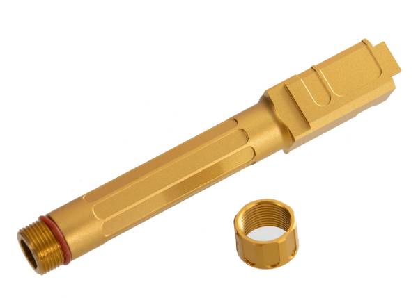 RGW A9 Style Threaded Outer Barrel For Umarex/ VFC Glock 45, 19X GBB ( GD - Image 2