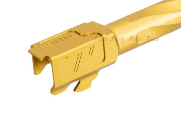 RGW 12.5cm PMM Compensator with Outer Barrel (Short Version) for VFC G19X & G45 Gen5 Airsoft GBB (Gold / Black) - Image 4