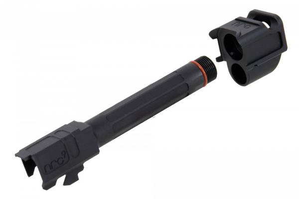 RGW ARC9 Threaded Barrel with Sparc-M V2-G5 Compensator for VFC Glock 45 / 19x GBB Pistol - BK - Image 5