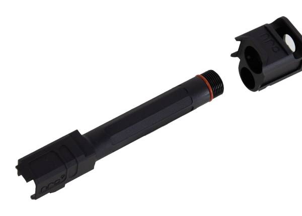 RGW ARC9 Threaded Barrel with Sparc-M V2-G5 Compensator for VFC Glock 45 / 19x GBB Pistol - BK - Image 3