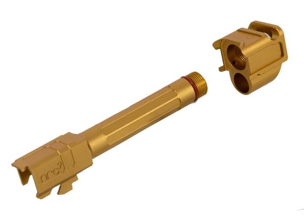 RGW ARC9 Threaded Barrel with Sparc-M V2-G5 Compensator for VFC Glock 45 / 19x GBB Pistol - GD - Image 2