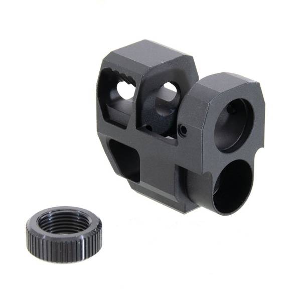 RGW KI Velocity Style Compensator CCW 14mm for SIG AIR/VFC P320 M17 M18 GBB (Black) - Image 2
