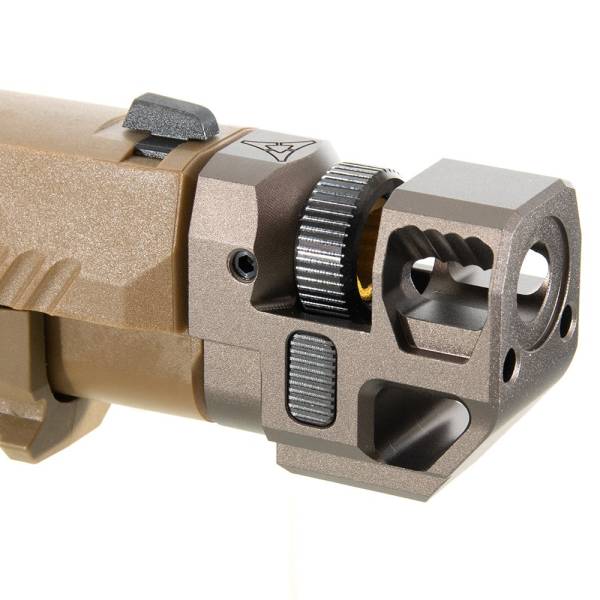 RGW KI Velocity Style Compensator CCW 14mm for SIG AIR/VFC P320 M17 M18 GBB (Grey) - Image 4