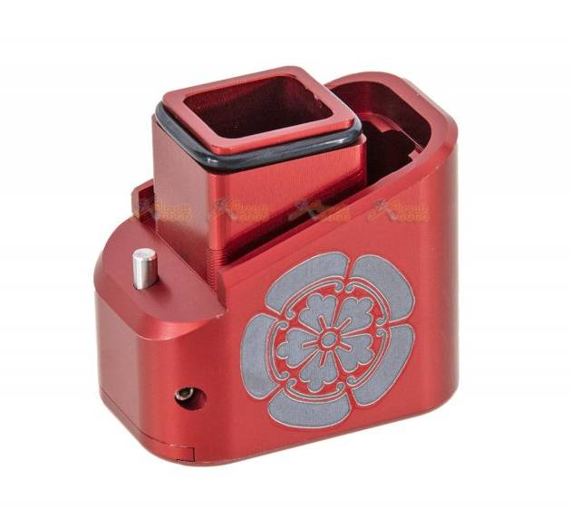 RGW TT Oda Clan Style Magazine Extension for Tokyo Marui G17 Gen3 -Red