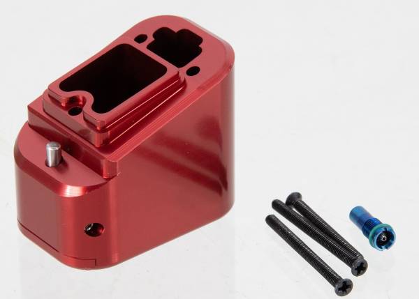 RGW VFC GBB Airsoft TT Magazine Extension for Umarex / VFC G17 Gen 3, Gen 4, Gen 5, G18c, G19 Gen 3, Gen 4, G19x, G45 GBB, RWA EXA GBB- Red - Image 3