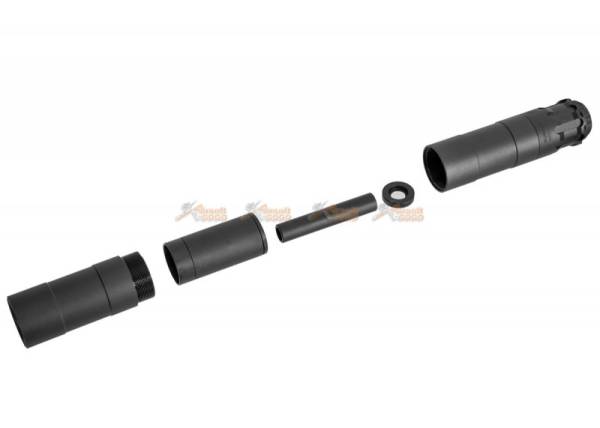 RGW Obsidian 9mm MP5 Dummy Silencer with Frame Tracer for Umarex (VFC) MP5A5 GBBR -Black - Image 2