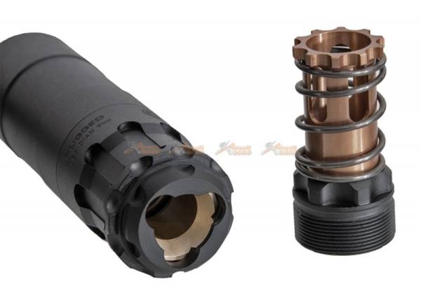 RGW Obsidian 9mm MP5 Dummy Silencer with Frame Tracer for Umarex (VFC) MP5A5 GBBR -Black - Image 4