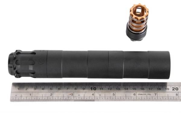 RGW Obsidian 9MM MP5 Dummy Silencer for Umarex (VFC) MP5 GBBR / 14mm CCW AEG, GBBR - Image 5