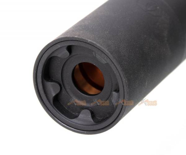 RGW OBS Style Dummy Silencer with -14mm CCW Adapter for UMAREX / VFC MP5 AEG ( Black ) - Image 5