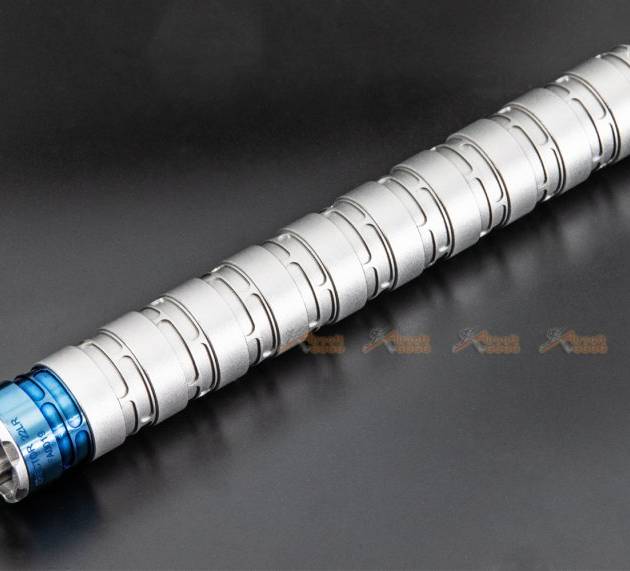 RGW Erector Dummy Silencer 14mm CCW  for Airsoft AAP01 / WE Galaxy / KC-02 ( Silver)