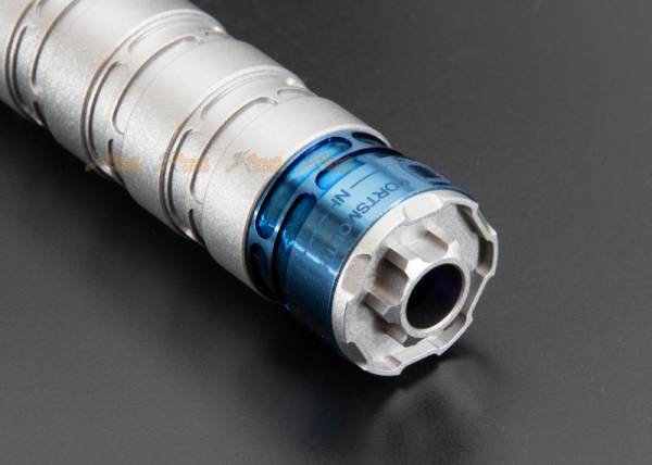 RGW Erector Dummy Silencer 14mm CCW  for Airsoft AAP01 / WE Galaxy / KC-02 ( Silver) - Image 6