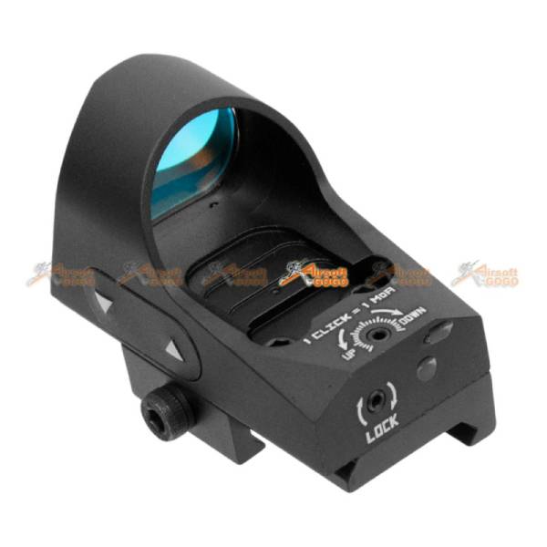 GB 1x25 Mini Reflex Sights 1 MOA Adjustments 3 MOA Dot Reticle Red Dot Sight With 1913 Mount/QD Mount (Black, NO Logo) - Image 4