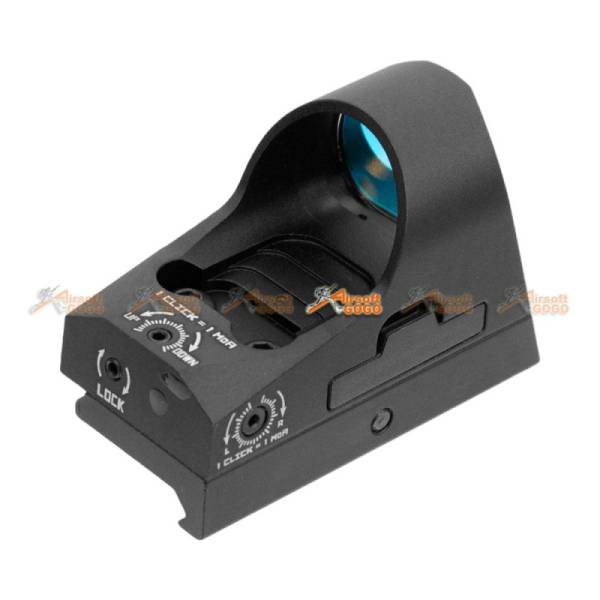 GB 1x25 Mini Reflex Sights 1 MOA Adjustments 3 MOA Dot Reticle Red Dot Sight With 1913 Mount/QD Mount (Black, NO Logo) - Image 5