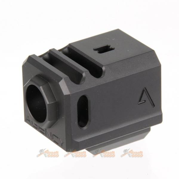 RWA Agency Arms 417 Compensator (14mm CCW) for Marui / VFC / WE-Tech G17 /G18C Airsoft GBB Series - Black - Image 4