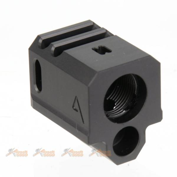 RWA Agency Arms 417 Compensator (14mm CCW) for Marui / VFC / WE-Tech G17 /G18C Airsoft GBB Series - Black - Image 3